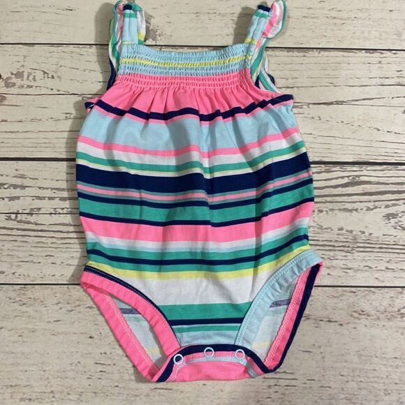 NWOT Bundle of 2 Infant Baby Girl Rompers Size 6M - Picture 5 of 7